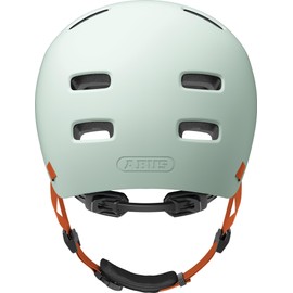 ABUS XOXO Bike Helmet - city Helmet in Skater look - Helmet for Skateboard, Bike, scooter - with Optimised chin pad - for Teenagers and Adults - Size S, Green