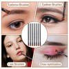 Kifmurase 50Pcs Disposable Angled Eyebrow Brushes Bulk Eye Liner Brush