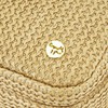 RFID Straw Summer Purses for Women 2025 Woven Sling Bag