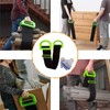 2 Pack Lifting Moving Straps with 2 Pair Non-Slip Gloves,