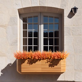 Eucalyptus Stems，Fall Flowers Artificial for Decoration，Indoor Realistic Eucalyptus Plant Leaf，Fake Flowers in Vase Home Decor Wedding Room Office Autumn Thanksgiving Christmas (Deep Autumn Color)