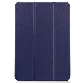 Docomo Dtab d-41A Case, ELMK, Lightweight, Thin, PU Leather, Smart Cover, Shockproof, Scratch-Resistant, Clear, Hard, Back Case, Trifold Stand, Function, Compatible with NTT Docomo dtab d-41A (Navy)