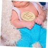 Kisangel 6 pcs Wooden Monthly Milestone Markers Double Sided Growth
