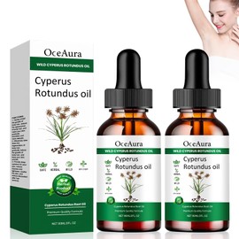 Cyperus Rotundus Oil for Hair Removal, 2 Pieces, Cyperus Oil for Hair Removal, Natural Cyperus Oil, Pure Cyperus Rotundus Oil for Reducing Body Hair Growth and Moisturising - 60 ml x 2