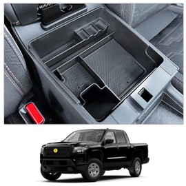 CDEFG for 2022 2023 2024 2025 2026 Nissan Frontier Center Console Organizer for 2026 2025 Nissan Frontier Armrest Storage Box 2022-2025 2026 Frontier Pickup Truck Accessories