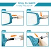 POOLWHALE Professional Pool Skimmer Net,Fine Mesh Net Bag,Heavy Duty Swimming
