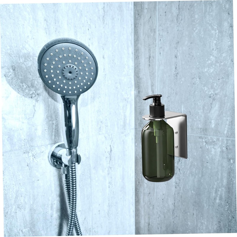 SHOWERORO Stainless Steel Soap Dispenser Holder Wall Mount Bathroom Organiser