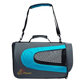 Pawer 18” x 11”x 11” Soft-Sided Foldable Airline Approved Pet Carrier for Cat, Puppy and Small Dog, Washable 600D Oxford Fabric, with Handle and Strap for Carry, Multiple Colors Available