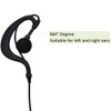 BVMAG G Shape Earpiece Headset Ear Piece with PTT Mic