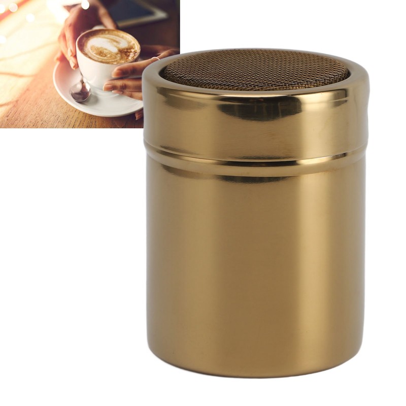 Powder Sugar Shaker Duster Multipurpose Fine Mesh Large Capacity Stainless