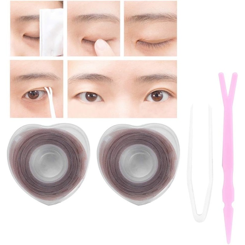 1200pcs Doble Cinta De Párpados Invisible Autoadhesiva Doble Tira De