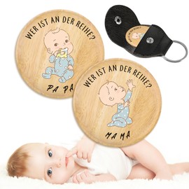 Gifts for birth, baby gift boy, pregnancy gift, wooden decision coin, gift idea for expectant mothers, christening gifts boys