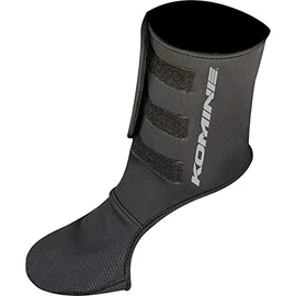 Komine AK-075 595 Motorcycle Neoprene Ankle Warmer, Black, Free
