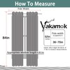 Yakamok Orange 100% Blackout Curtains, Total Blackout Lined Curtain Panels