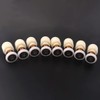 ATOPLEE 8pcs Shower Door Rollers Replacement - Brass ABS Sliding