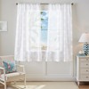 Vangao White Sheer Curtains for Living Room Coastal Themed Curtains