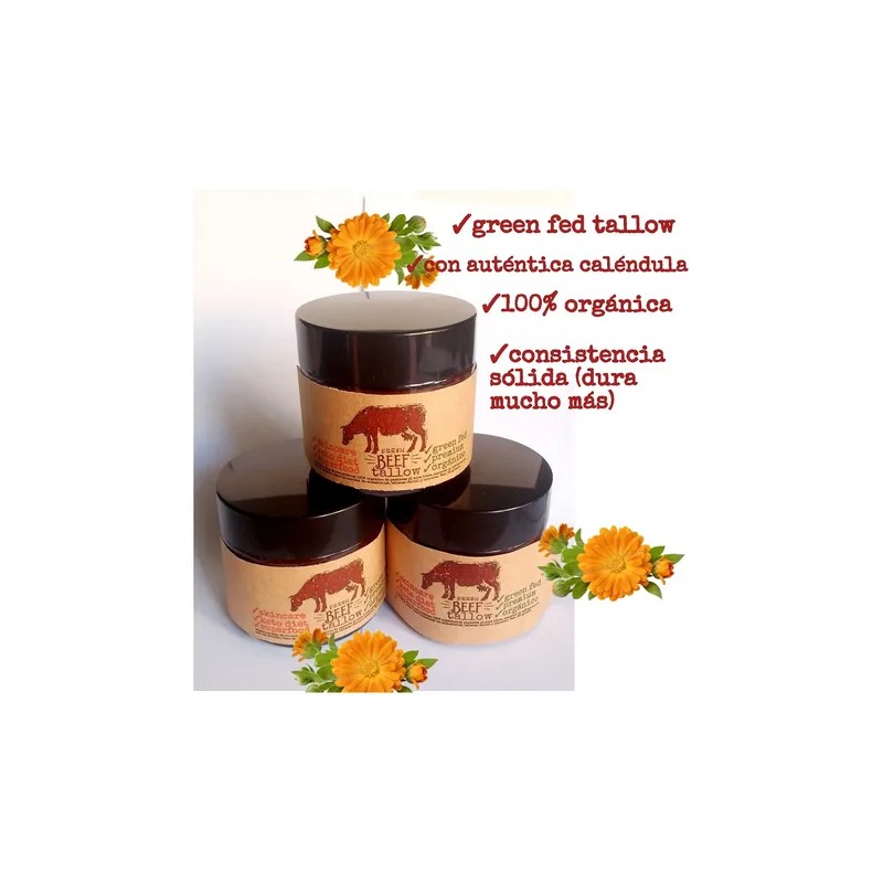 Crema Sebo Bovino Humectante Crema Facial Caléndula Organica