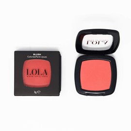 Lola Make-Up Mono Blush - Rose Peach, Highlighter, Smooth, Creamy, High Coverage, Long Lasting, Mineral Oil Free, Vegan, Nr 001 ,