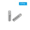 sourcing map 8Pcs M3 x 12mm Slotted Cylindrical Pin 304