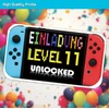 ZELAITE 12x 11th Birthday Gaming Invitation Cards Children's Birthday Boy