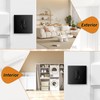 Probrico Black Double Cylinder Deadbolt,Keyed Both Side,Residential Security Square Door