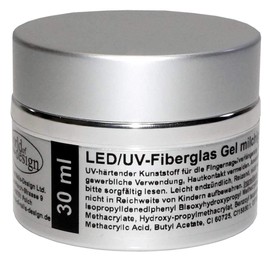 Premium LED / UV Gel Fibreglass Pink Milky Thick Viscosity 30 ml Builder Gel 1 Phase