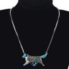 BONSNY Love Pets Enamel Zinc Alloy Golden Retriever Necklace Dog