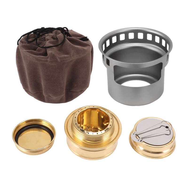 Spirit Burner Copper Windproof Portable Aluminium Alloy Alcohol Backpacking Stove