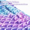 Catalonia Classy Mermaid Tail Blanket, Soft Warm Plush Fleece Sleeping