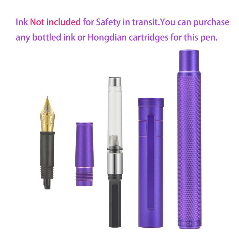 Purple Forest Fountain Pen Extra Fine Nib Classic Design with