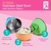 Elk and Friends Stainless Steel Bowls with Silicone Sleeve for