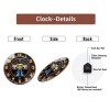 30x30cm Round Wall Clock that is Backed by a Manufacturer's