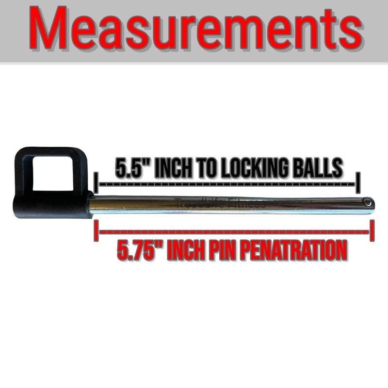 TreadLife Fitness Heavy Duty Weight Stack Pin w/ Ring Handle