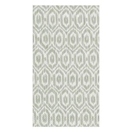 Caspari Amala Ikat Paper Guest Towel Napkins in Grey, Pack of 15