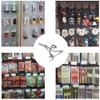Youery 50 Pack Pegboard Hooks,Pegboard Wall Slat Clips for Retail