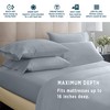 POLO World Network 6 Piece Sheet Set, Microfiber, Stone Blue,