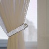 2pcs Crystal Rhinestone Diamond Curtain Tie Backs,Modern Simple Style Drape
