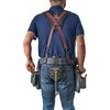 LAUTUS Leather Padded Tool Belt Suspenders w/Chest Strap| Pencil Sleeve|