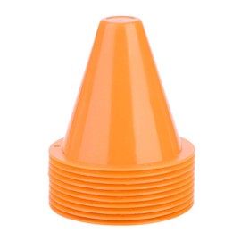 Yosoo Health Gear Training Cones Soccer, Football Cones for Training 10pcs Training Traffic Cones Football Training Holder Marker for Outdoor Activity Football Soccer Training(Orange)