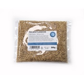 Golden Flaxseeds - 200g - Superfoods - Linseeds - High Fiber - Omega-3