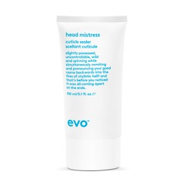 EVO Head mistress cuticle sealer finishing hair cream for dry and coloured hair, facilitates blow-drying and styling of the hair, gives suppleness, shine, vegan, without sulphates, 150 ml