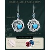 FANCIME Tree of Life Turquoise Earrings, 925 Sterling Silver December
