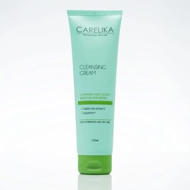CARELIKA Green Tea Cleansing Cream – Moisturizing Deep Cleansing Face Wash for All Skin Types, Hydrating & Refreshing Formula, 150ml