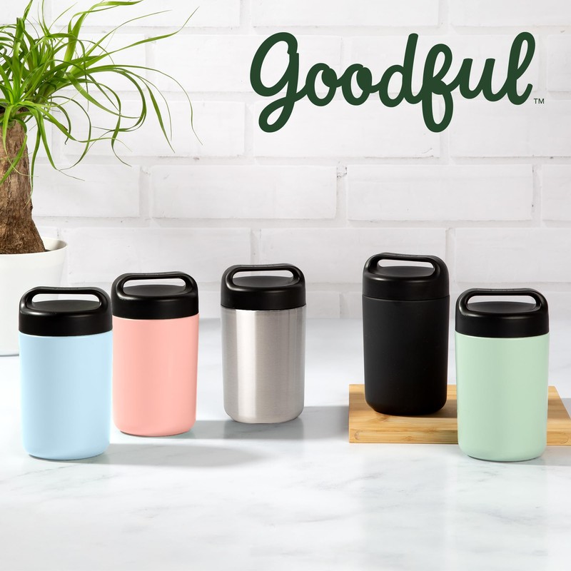 Goodful Stainless Steel Food Jar, Double Wall Vacuum Sealed Insulated
