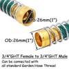 Uenede Brass 3/4" GHT Thread 5.5 Inches Length Garden Hose
