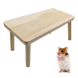 ShigKeu Hamster Cage Platform Hamster Platform Wooden Stand Platform Cage Accessory for Dwarf Syrian Hamsters Gerbils Mice or Other Small Pets