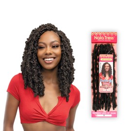 Janet Collection Crochet Braids Nala Tress Butterfly Locs 12"(SLIM) (1-pack, 2)