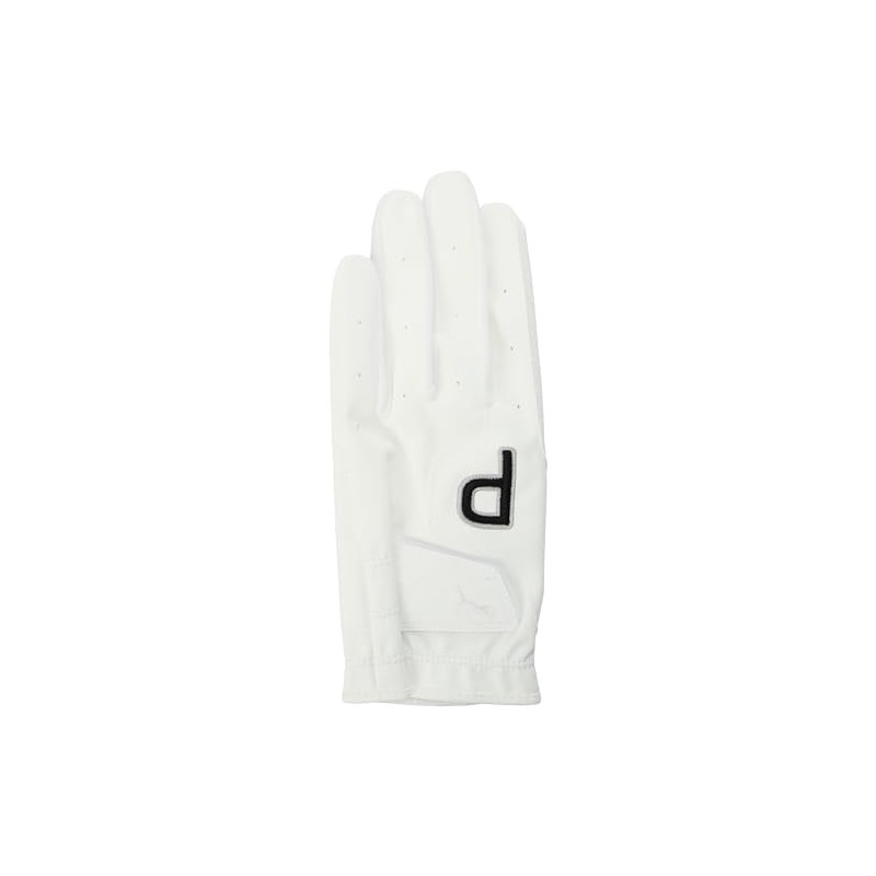 PUMA Men's Golf P Glove (Left Hand), bright white/puma black