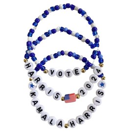 WZXHYS Kamala Harris 2024 Bracelets President Vote Campaign Merch Kamala Harris Merchandise Bracelet for Women Men