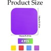 4 Pcs Rubber Jar Gripper Pads, 4 Colors Bottle Lid